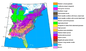 Figure 1: NFDRS fuel model map