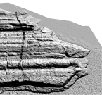 Figure 2b: Lidar data helps expose fault line